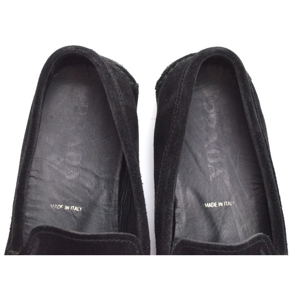 Men Prada 2605 Black Suede Driving Moccasin Loafer UK 8 - Picture 8 of 8